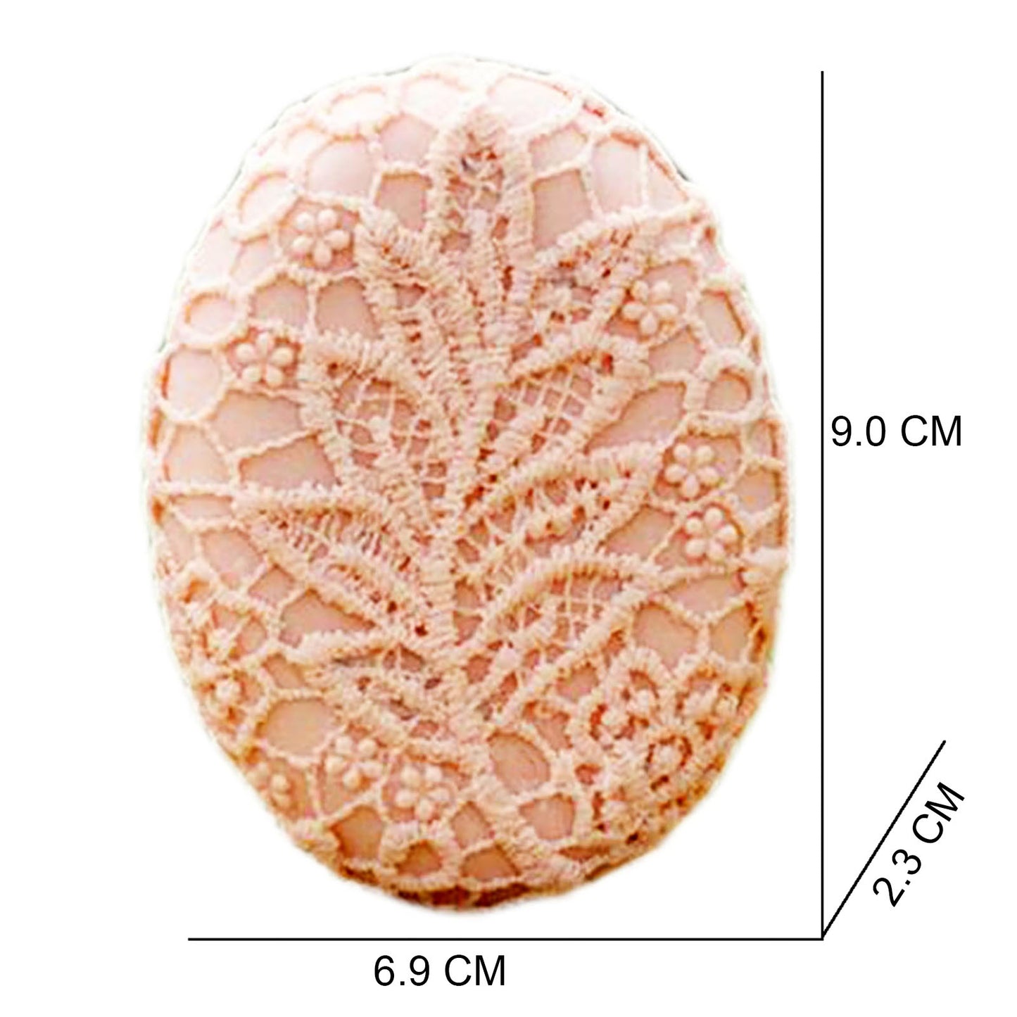 14406-1 Oval lace flower soap mold