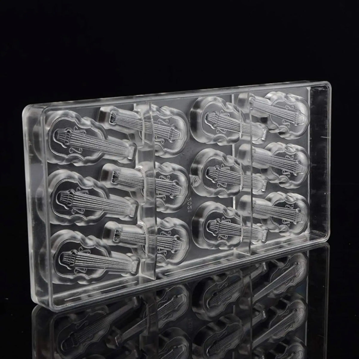 19286 / Moldes de policarbonato para chocolate con forma de violín