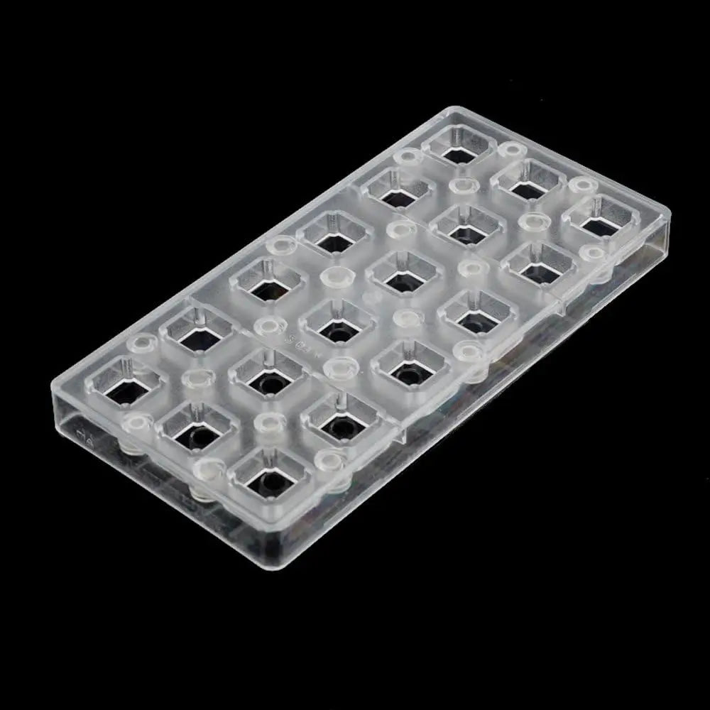 19346 / Square DIY Chocolate Transfer Sheet Custom Molds Magnetic Polycarbonate Mould