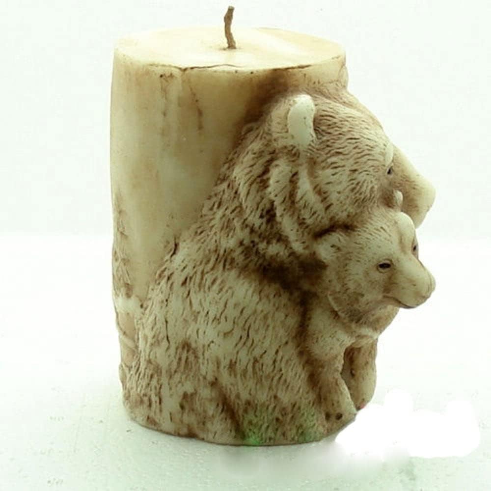 11251 / 3D DIY Craft Animal Silicone Candle Molds Soap Mold Bear Horse Elephant Handmade Wax Resin Moulds