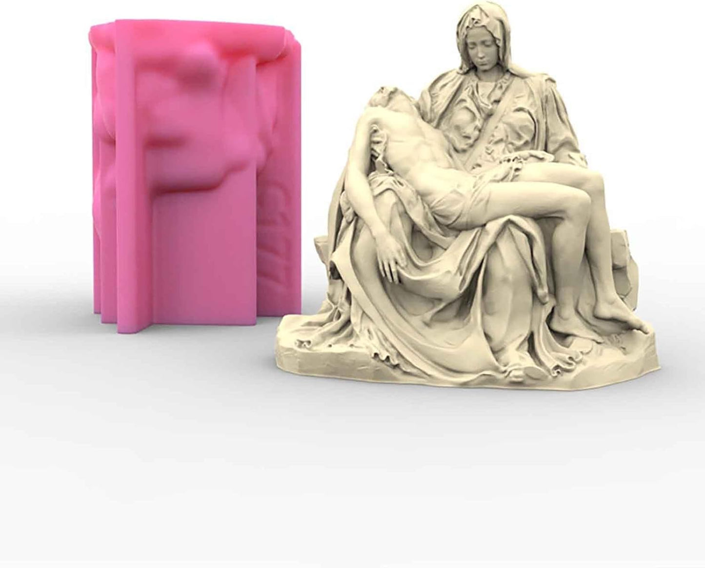 F18-C177 wax candle molds Madonna and Child Sculpture