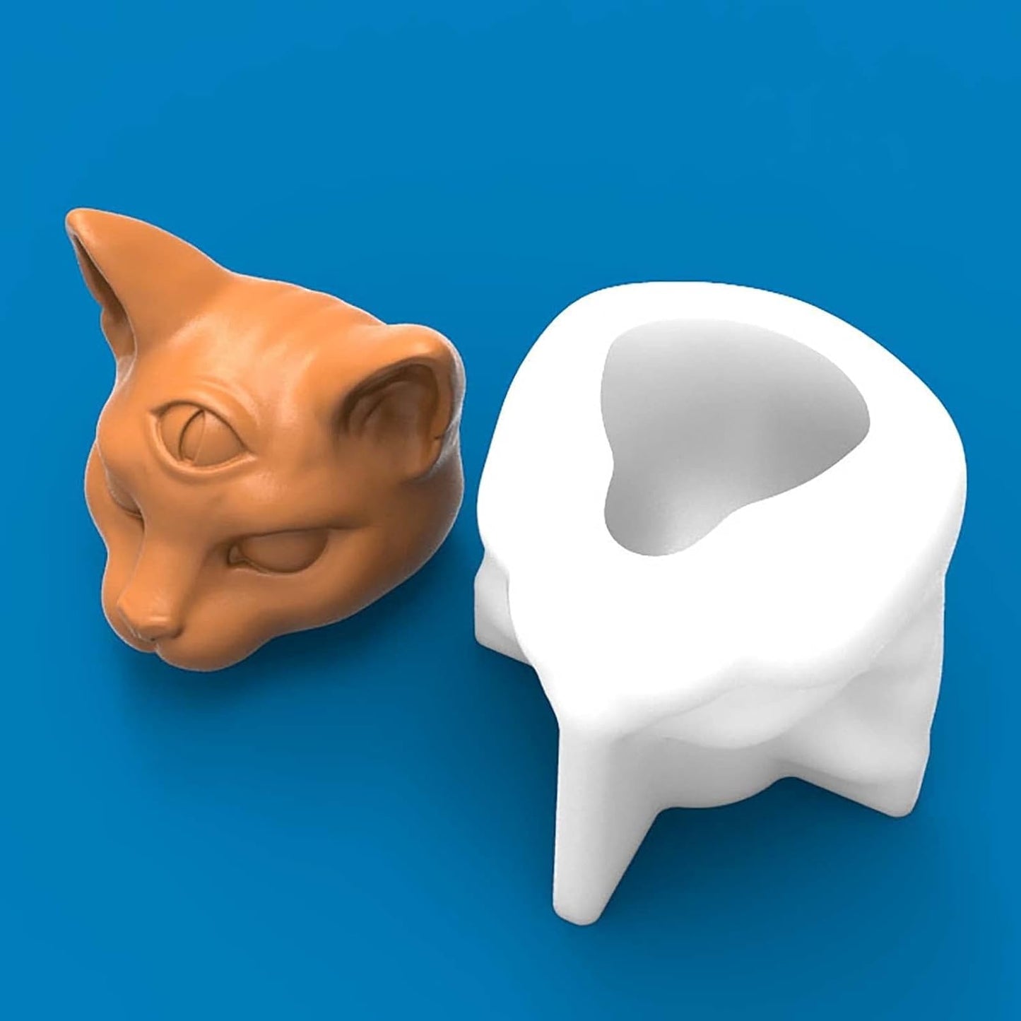 F18-D51 cat candle mold