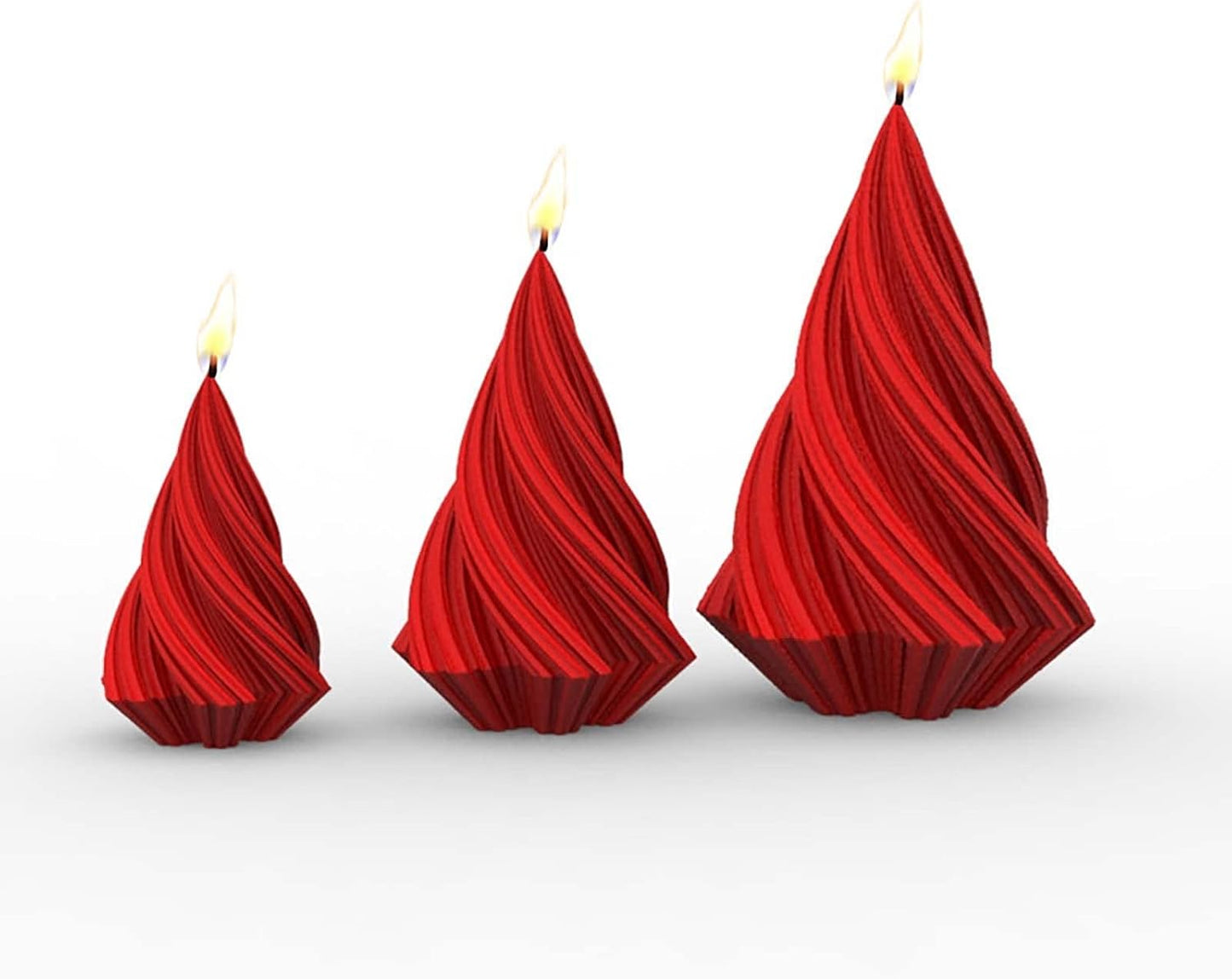 F18-G96/7/8 taper candle mold 3 sizes