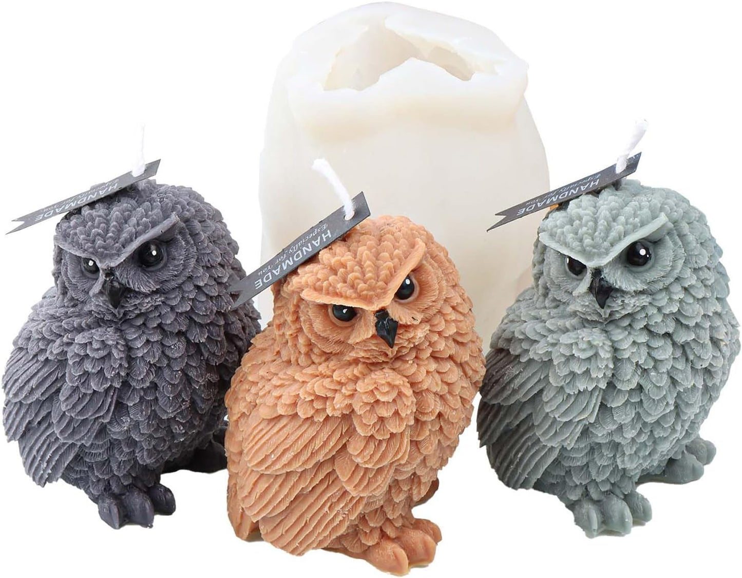 F18-SXY291 owl candle mold
