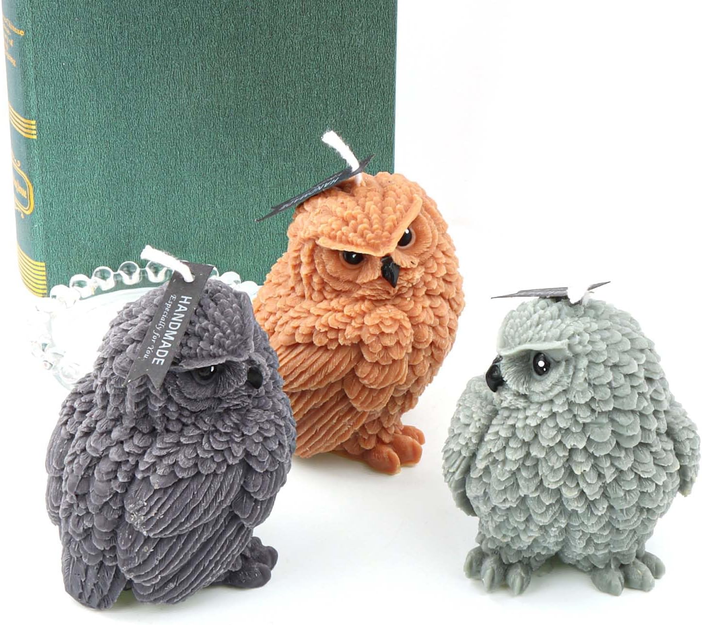 F18-SXY291 owl candle mold