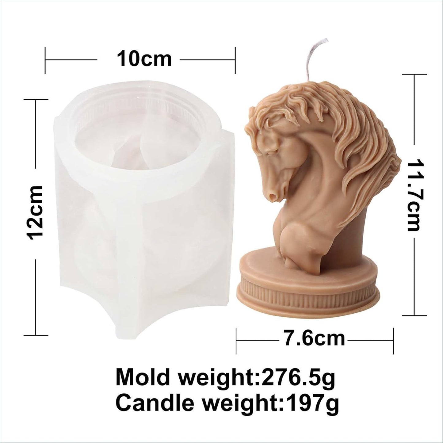 F18-SXY299-horse-candle-mold