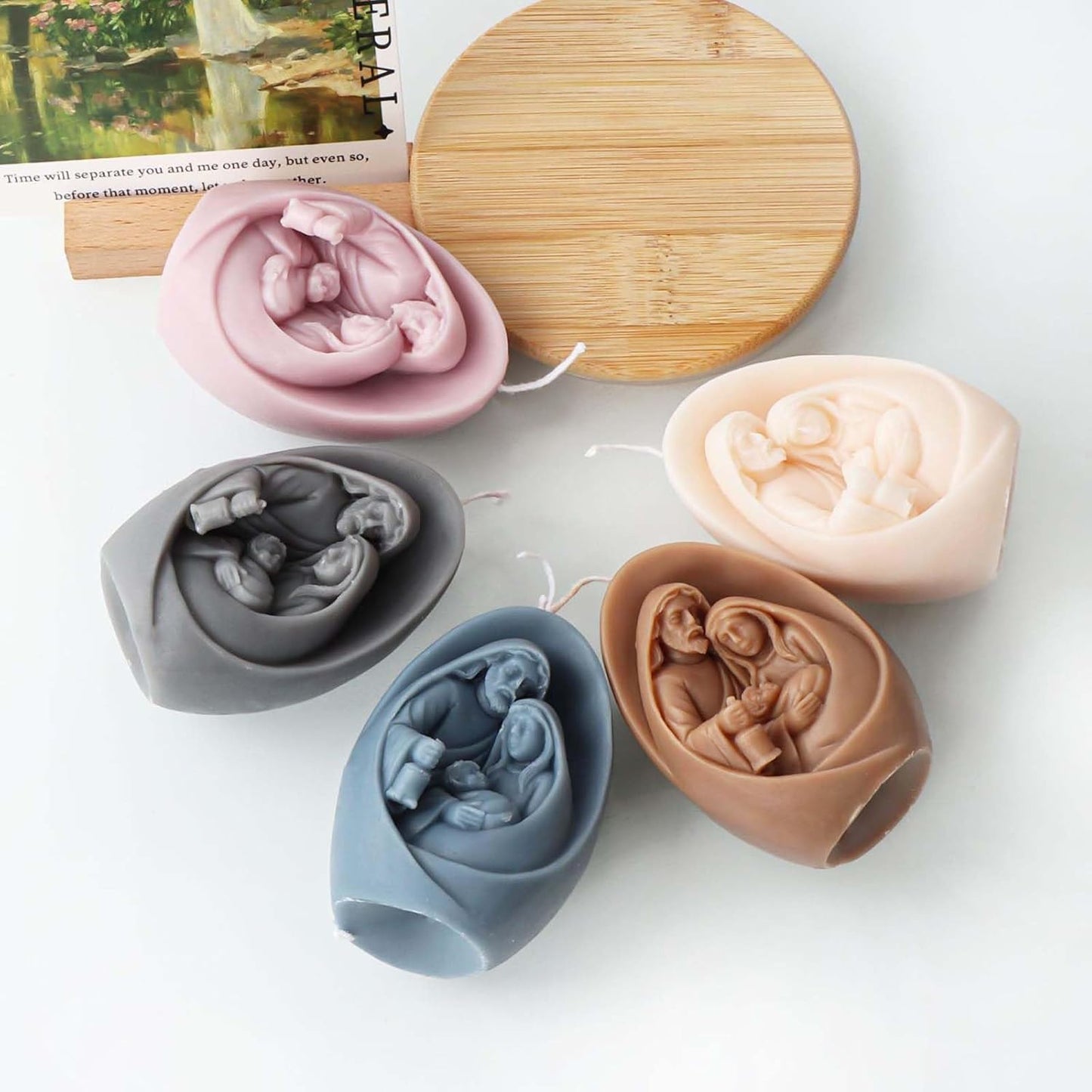 F18-SXY305 virgin mary candle mold
