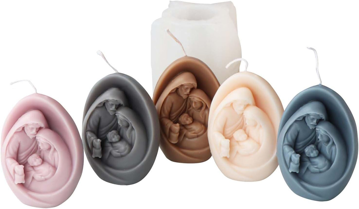 F18-SXY305 virgin mary candle mold