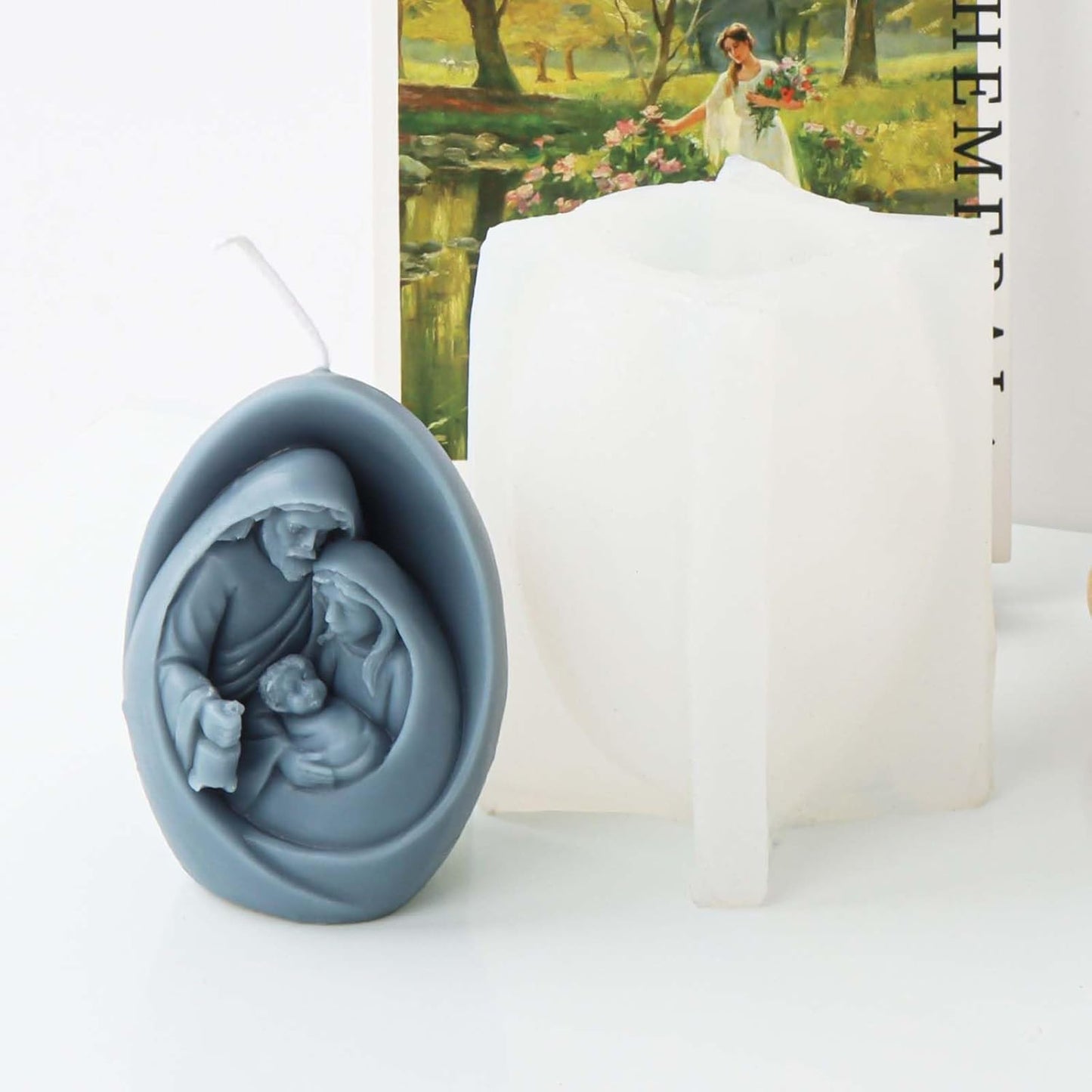 F18-SXY305 virgin mary candle mold