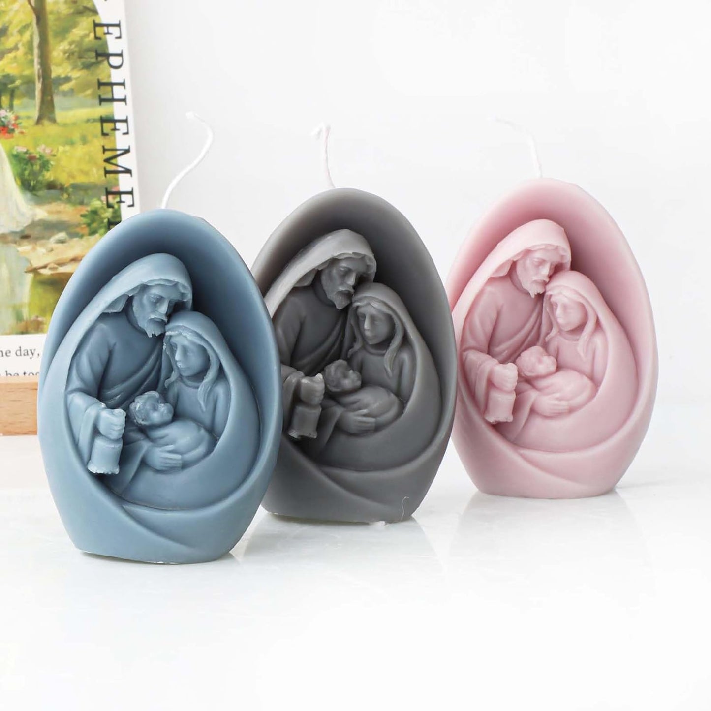 F18-SXY305 virgin mary candle mold