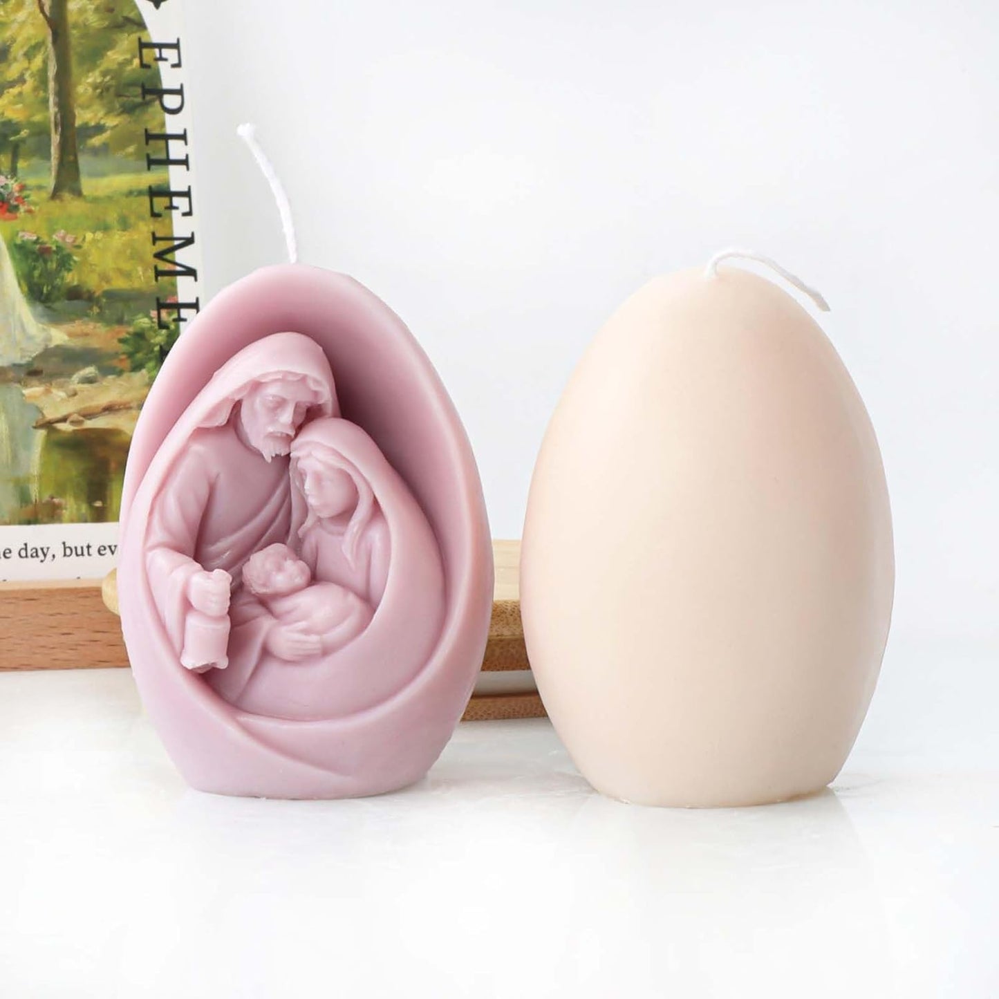 F18-SXY305 virgin mary candle mold