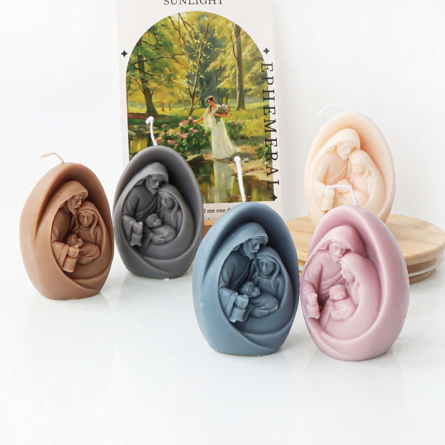F18-SXY305 virgin mary candle mold