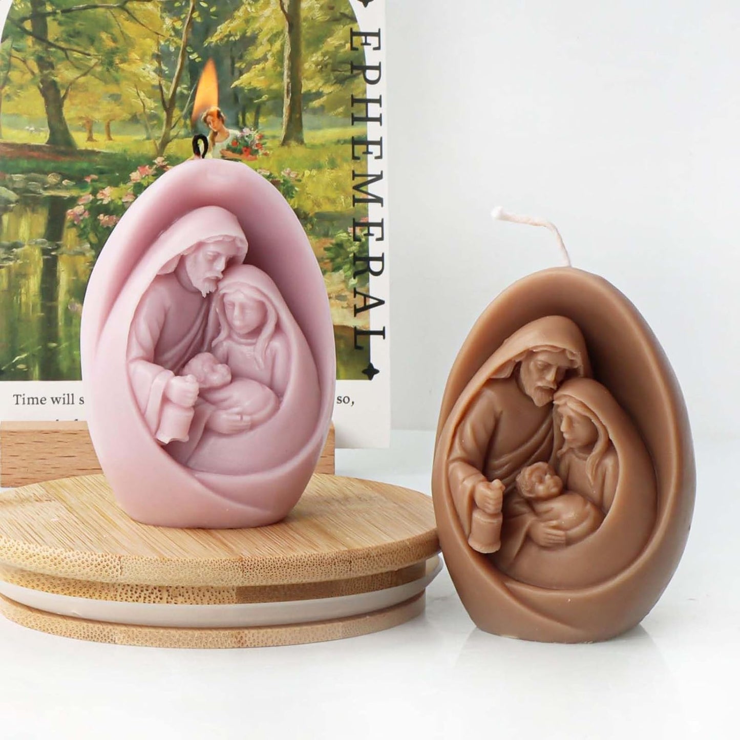F18-SXY305 virgin mary candle mold