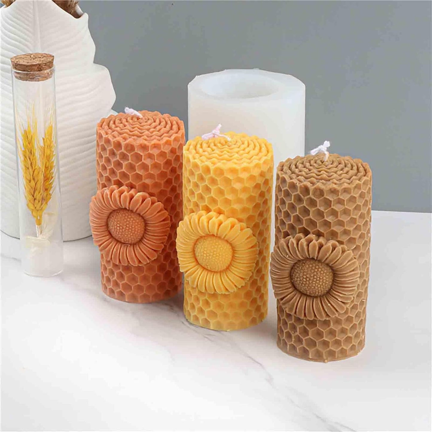 F18-ZH023 honey bee candle molds