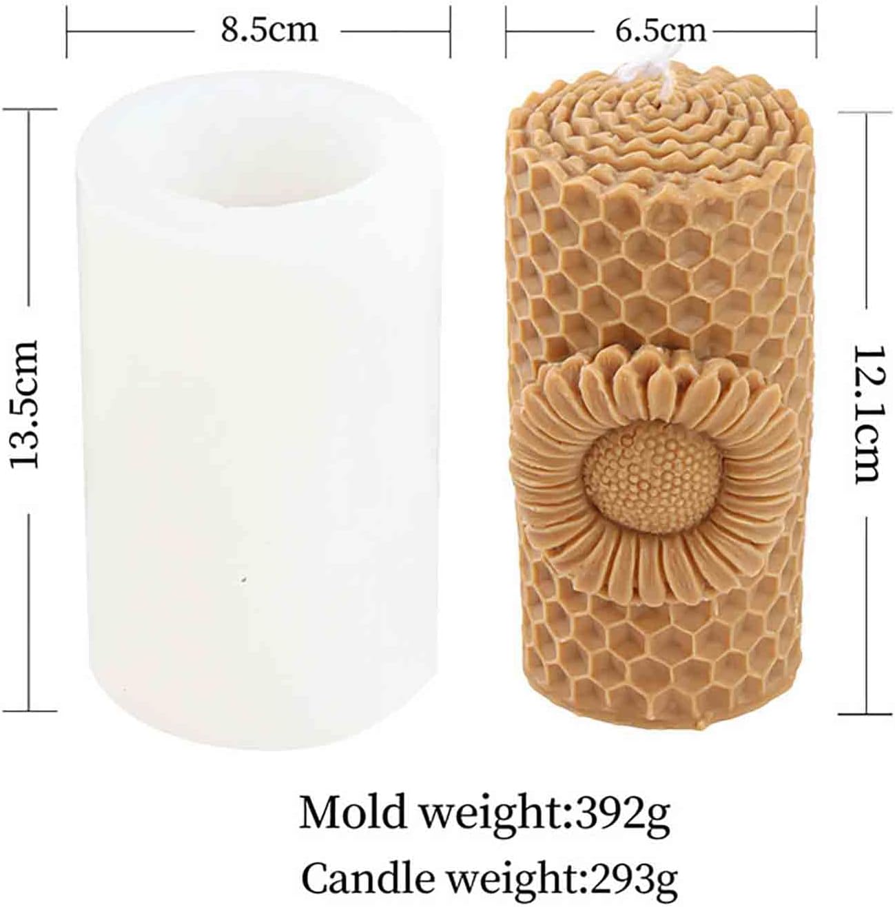 F18-ZH023 honey bee candle molds