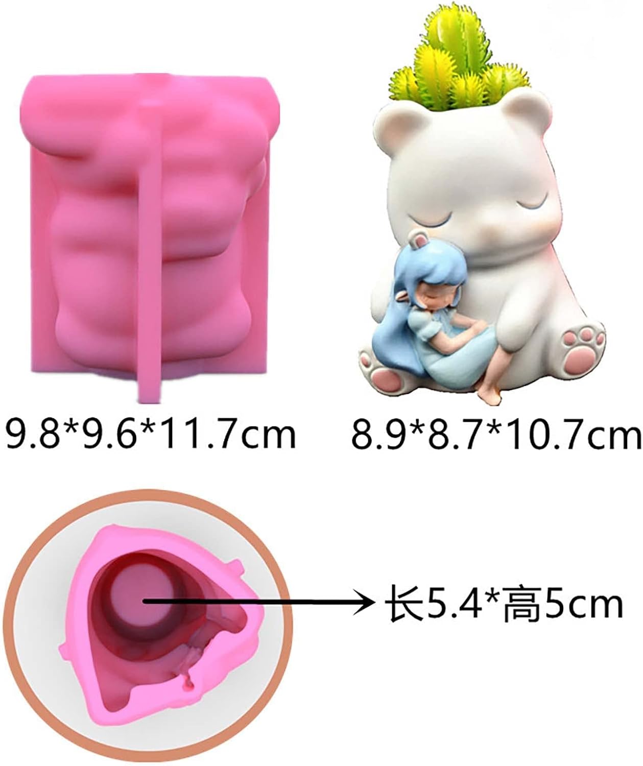 F19-G13 concrete flower pot mold