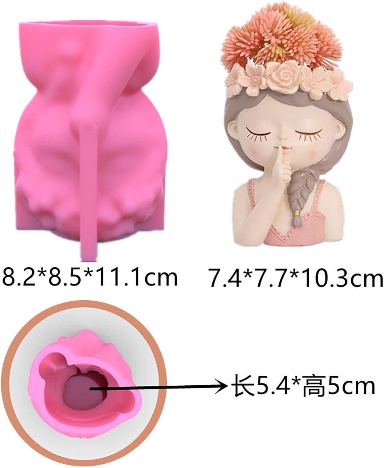 F19-G15 silicone flower pot molds
