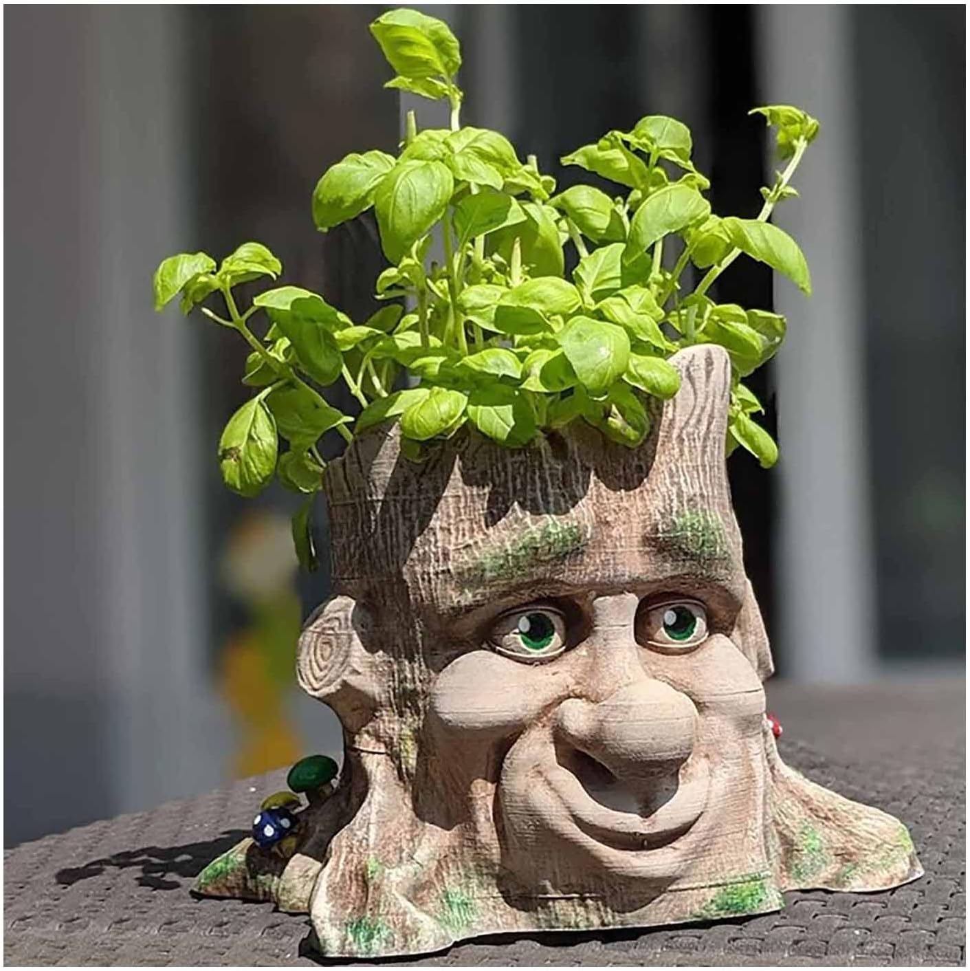 F19-G54 cement molds tree stump planter