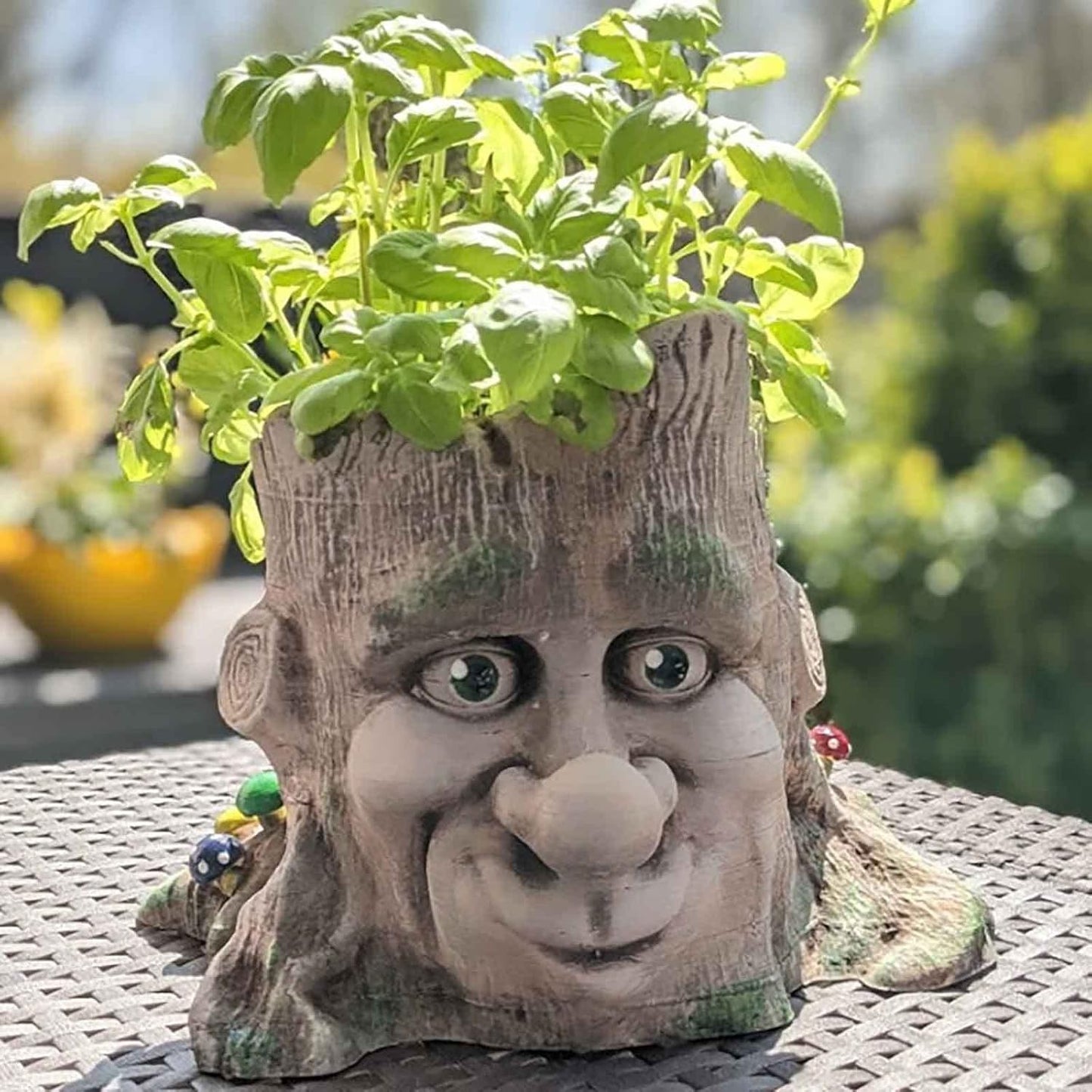 F19-G54 cement molds tree stump planter