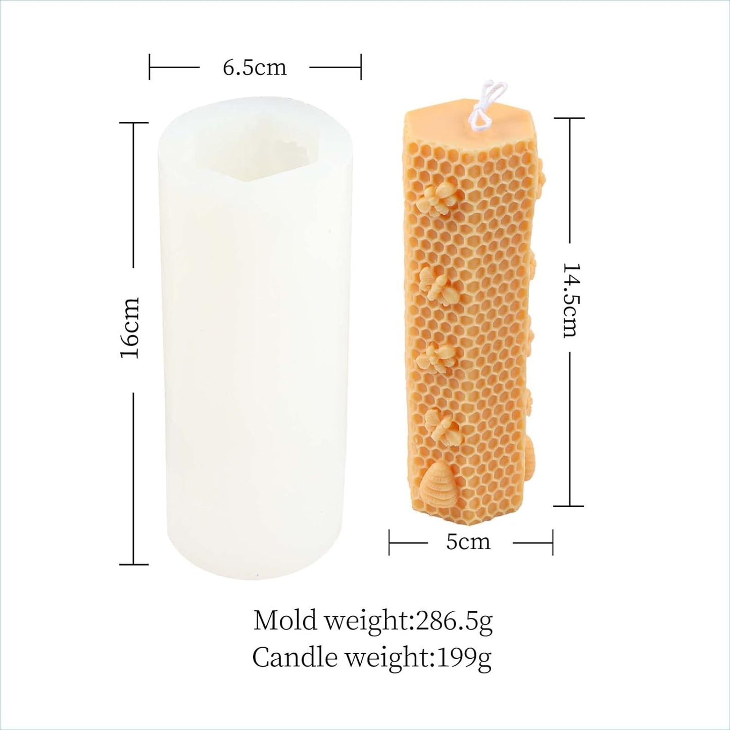 F20-SXY033 bee candle molds