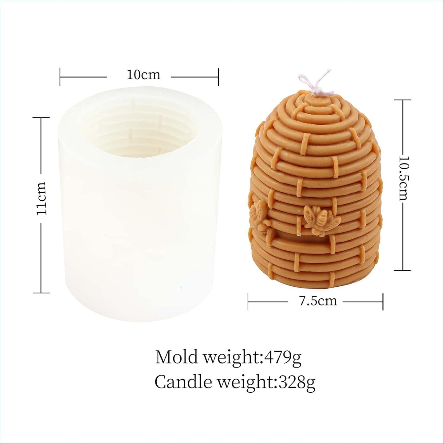 F20-SXY033 bee candle molds
