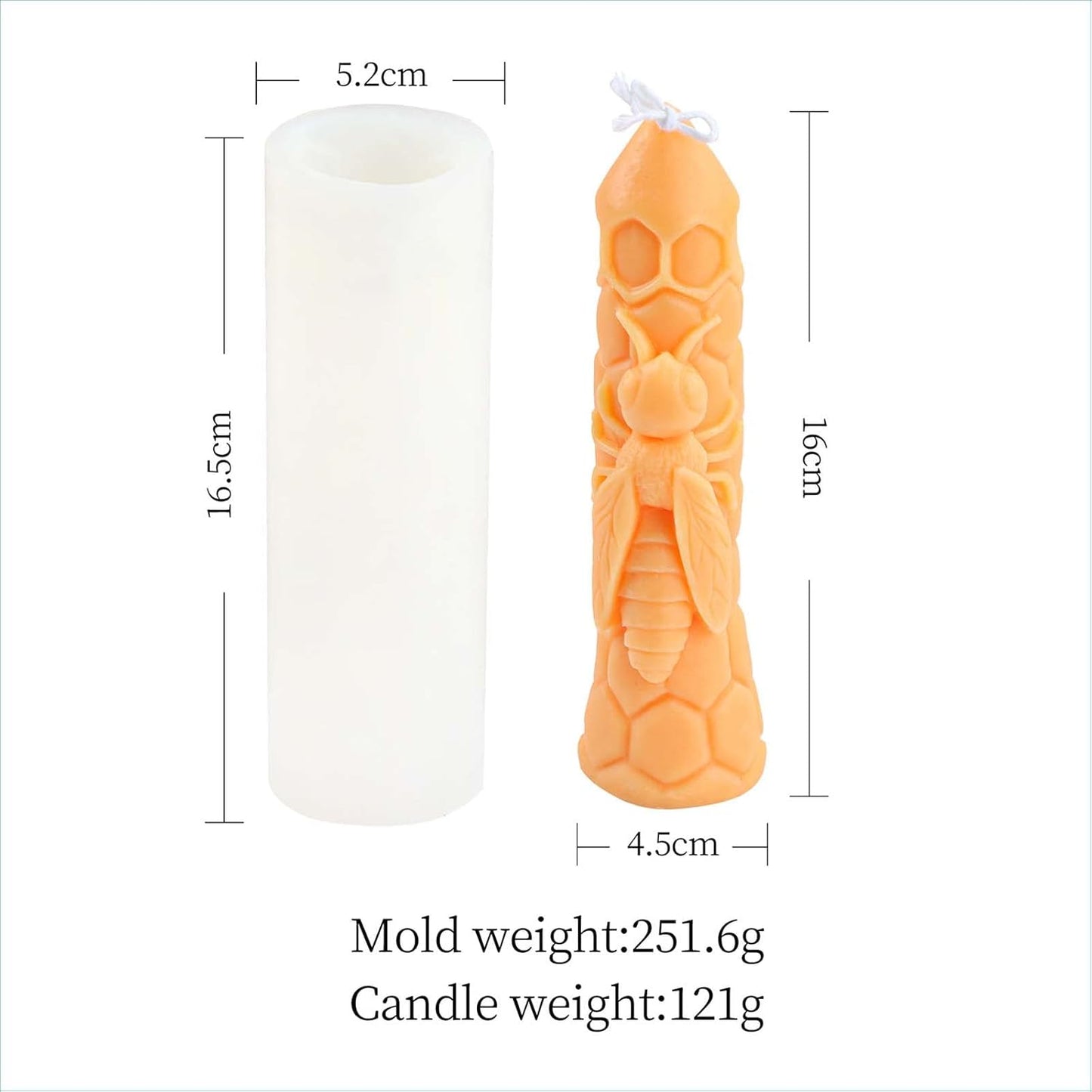 F20-SXY033 bee candle molds