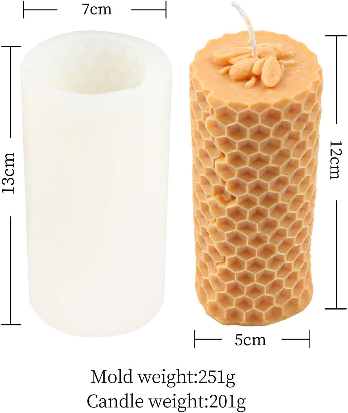 F20-SXY033 bee candle molds