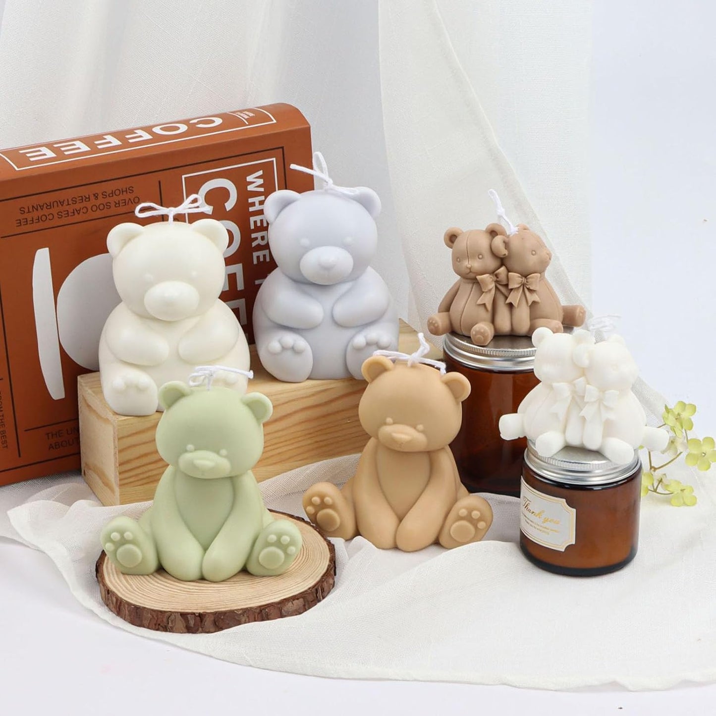 F21-SXY112 moldes de velas de oso