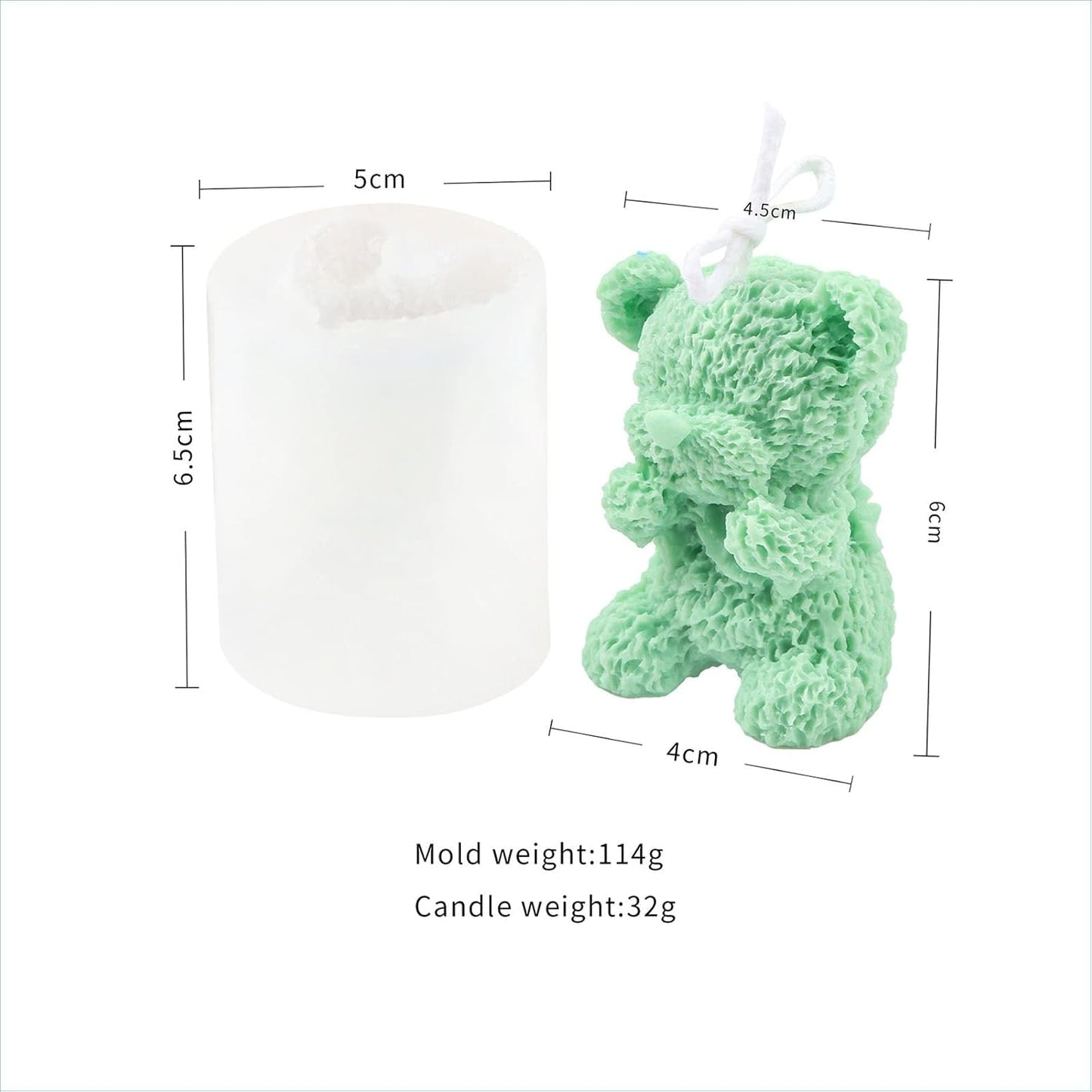 F21-SXY115 bear candle mold