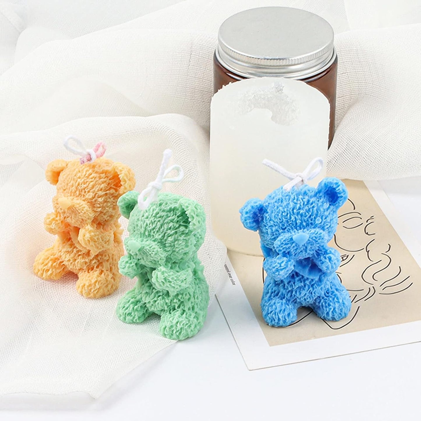 F21-SXY115 bear candle mold