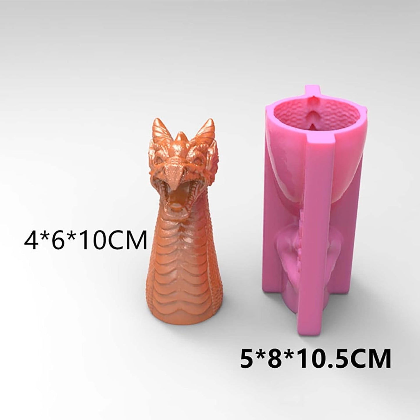 F22-17350 dragon candle mold