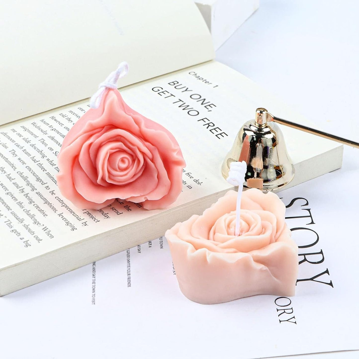 F22-SXY071 flower candle mold