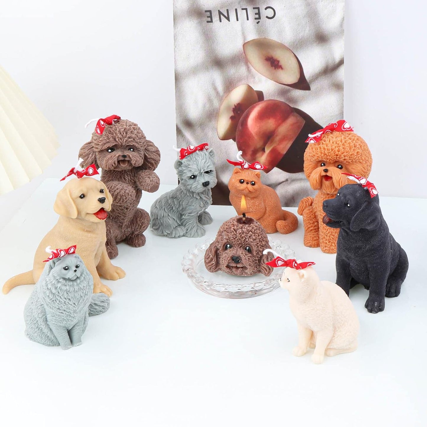 F22-SXY200 dog candle molds