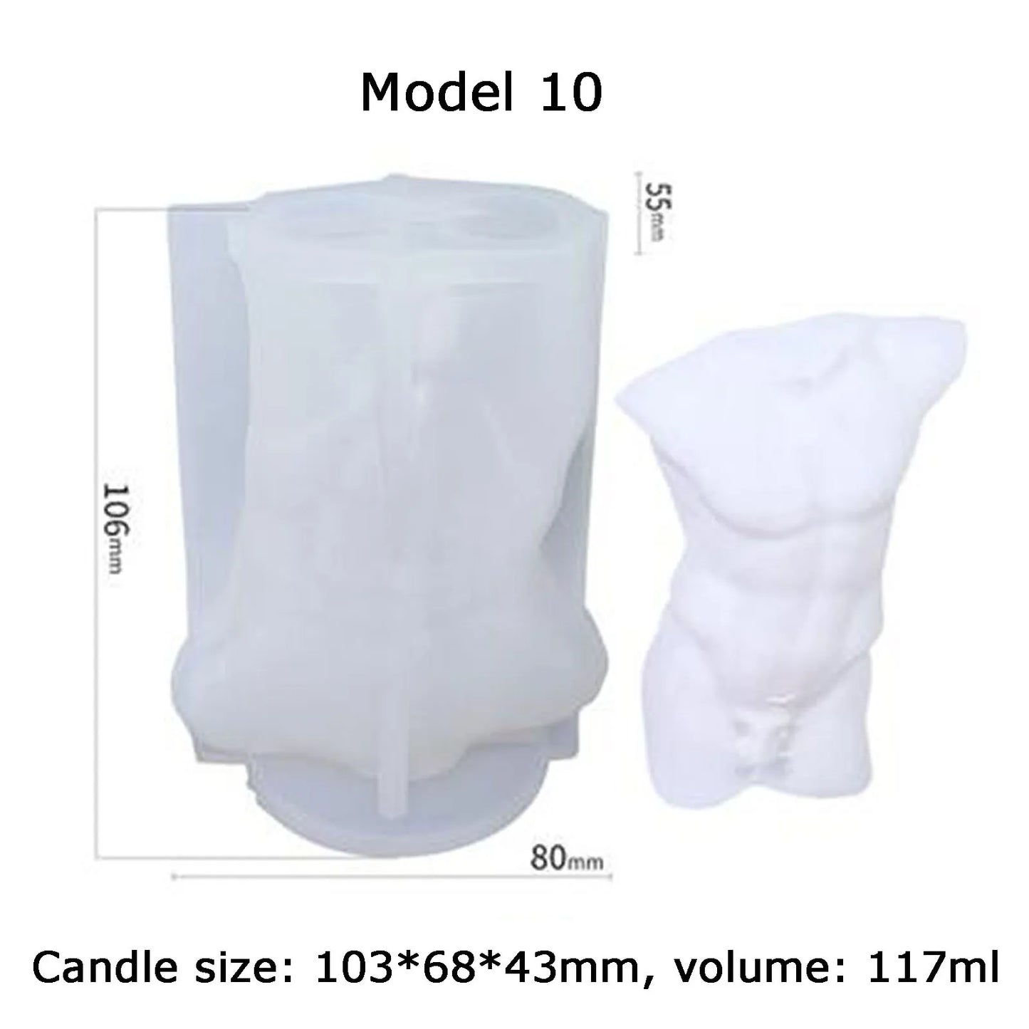 3d Venus DIY Candle Making Kit Roman Pillar Silicone Mold Goddess Aromatherapy Candle Mold Plaster Mold Cake Decorating Tools