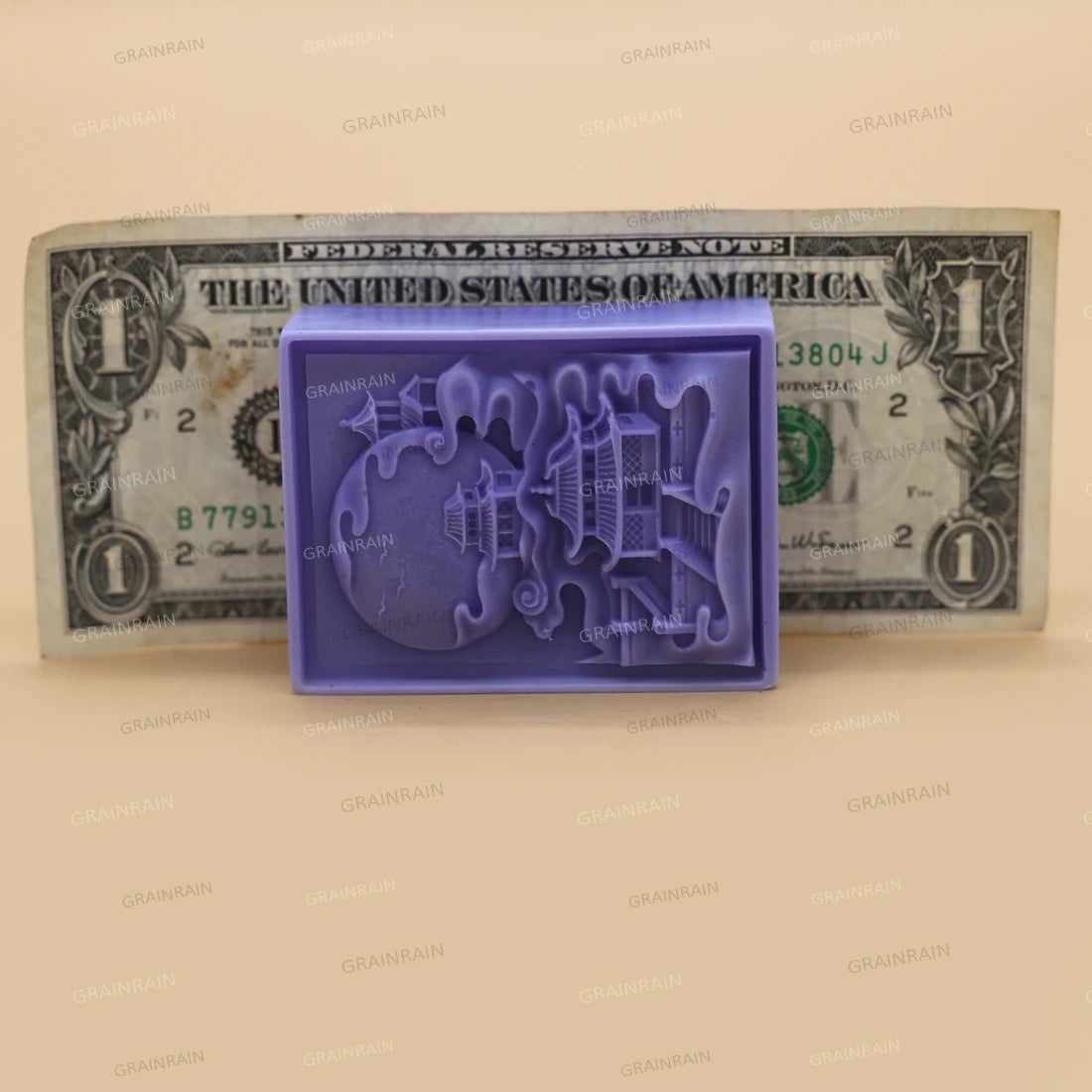 Grainrain Soap Mold Craft Moon Silicone Soap Making Mould Candle Handmade Mold