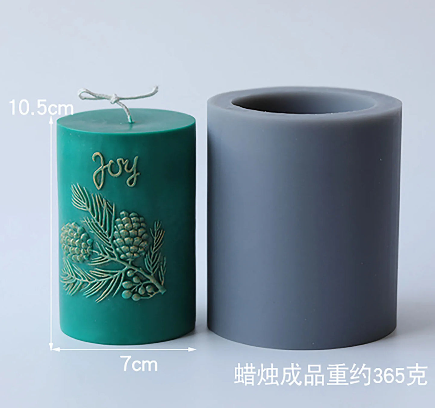 3D Candle Molds Pillar Silicone Soap Mold Pinecone DIY Handmade Craft Wax Moulds