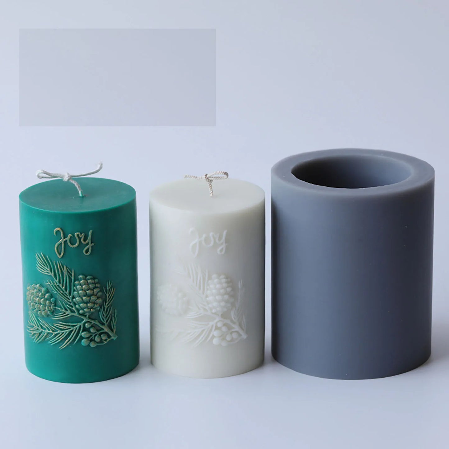 3D Candle Molds Pillar Silicone Soap Mold Pinecone DIY Handmade Craft Wax Moulds