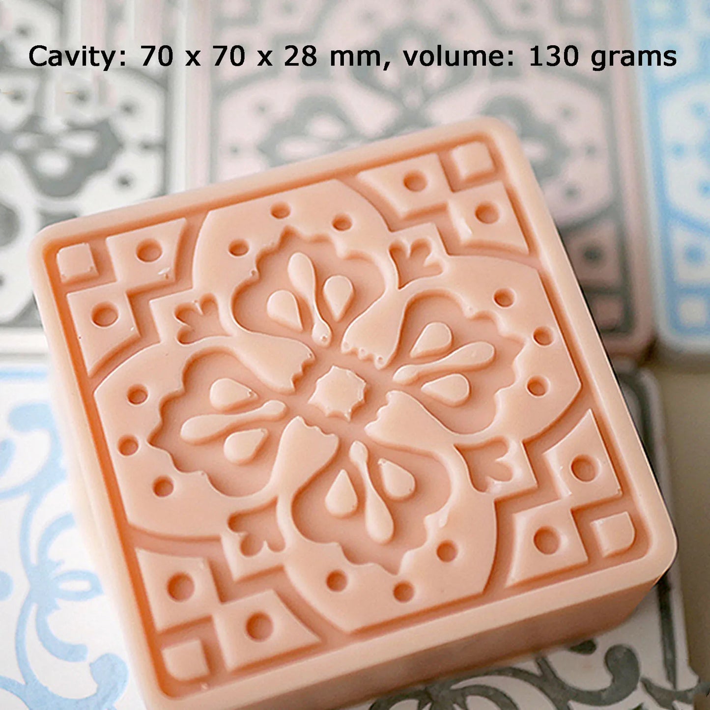 Flower Soap Silicon Molds Chinese Paper Cut Square Soap Making Mold Candle Mould Handmade Craft