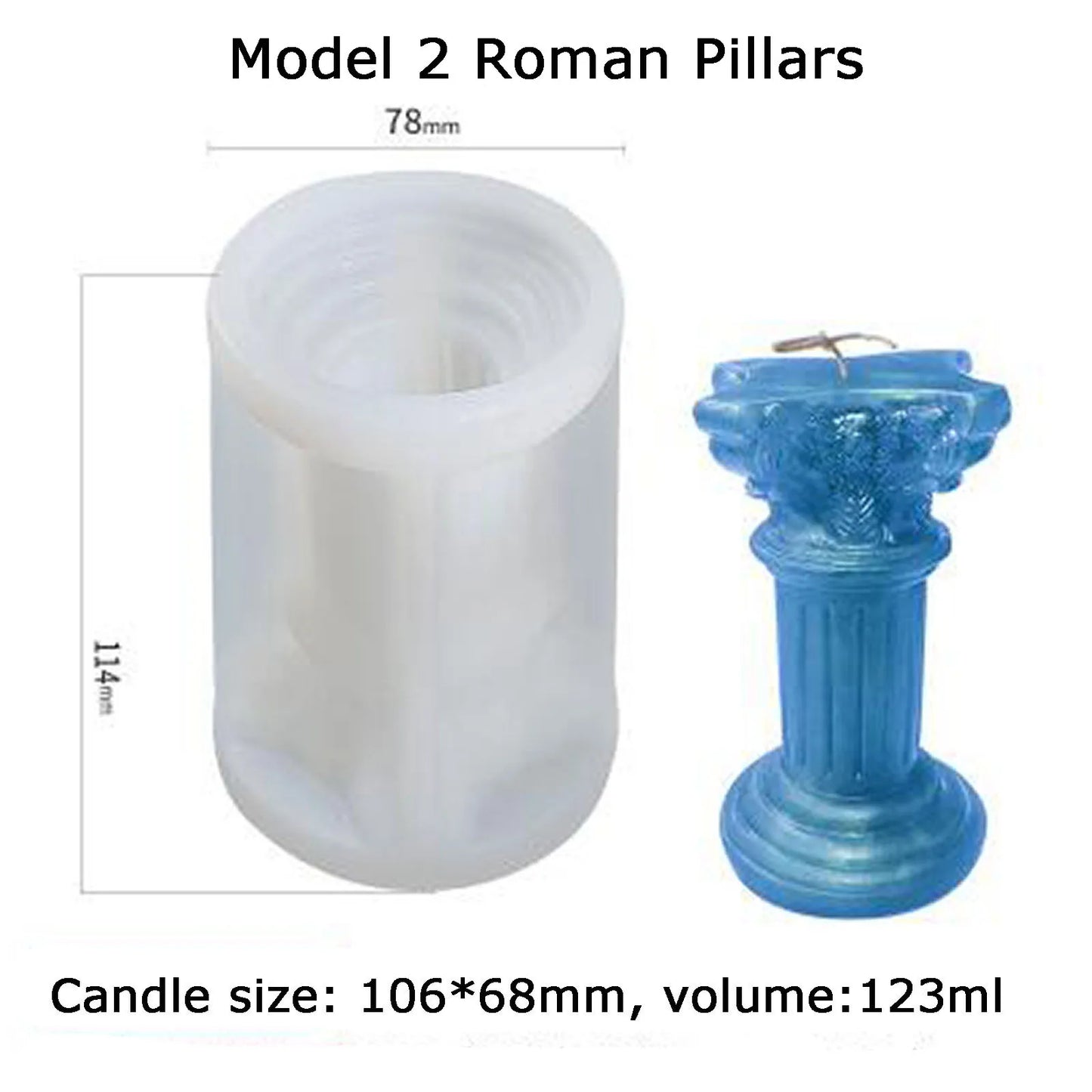 3d Venus DIY Candle Making Kit Roman Pillar Silicone Mold Goddess Aromatherapy Candle Mold Plaster Mold Cake Decorating Tools