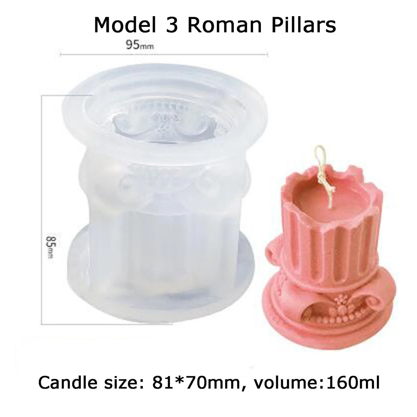 3d Venus DIY Candle Making Kit Roman Pillar Silicone Mold Goddess Aromatherapy Candle Mold Plaster Mold Cake Decorating Tools