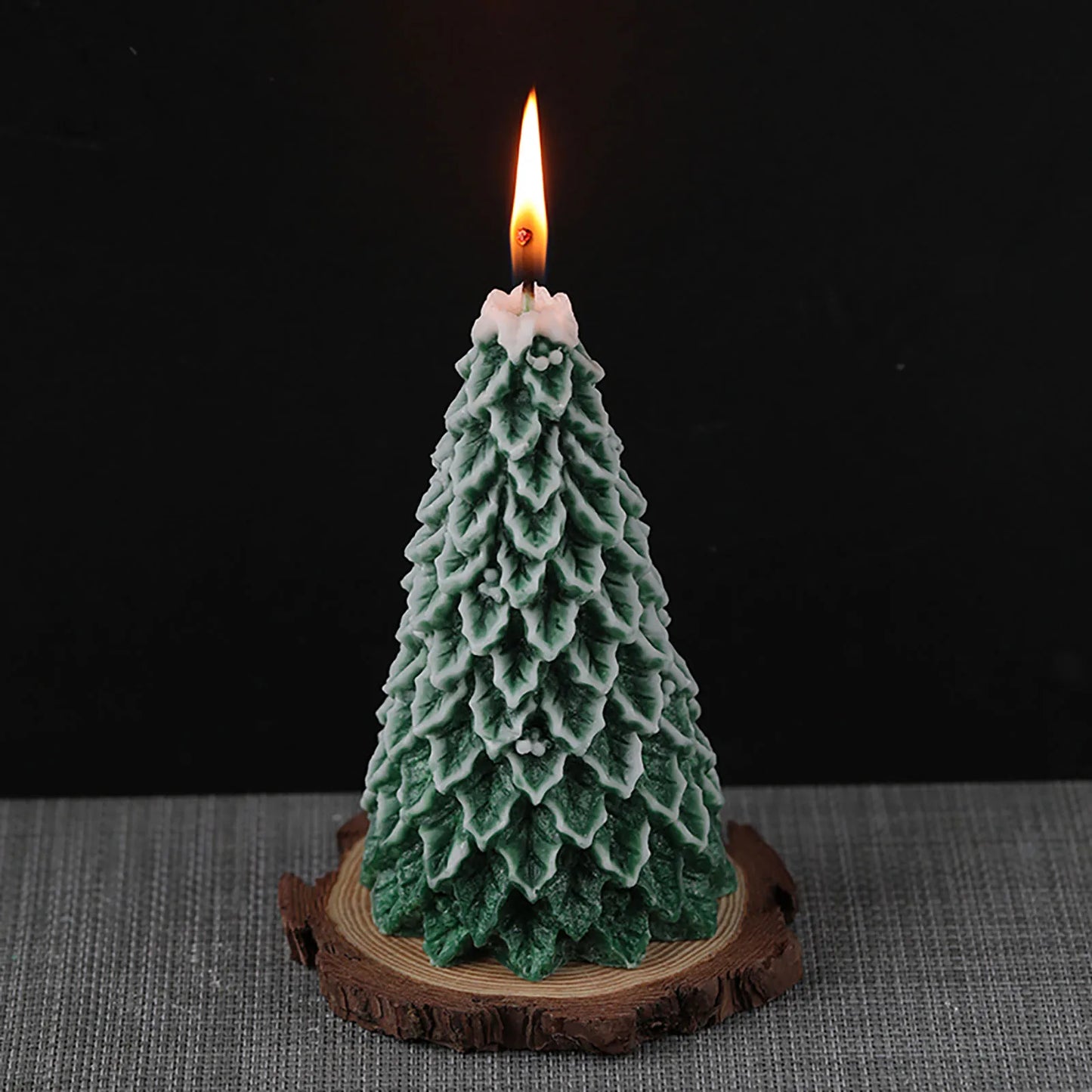 3D Candle Molds Pillar Silicone Soap Mold Christmas Tree DIY Handmade Wax Moulds