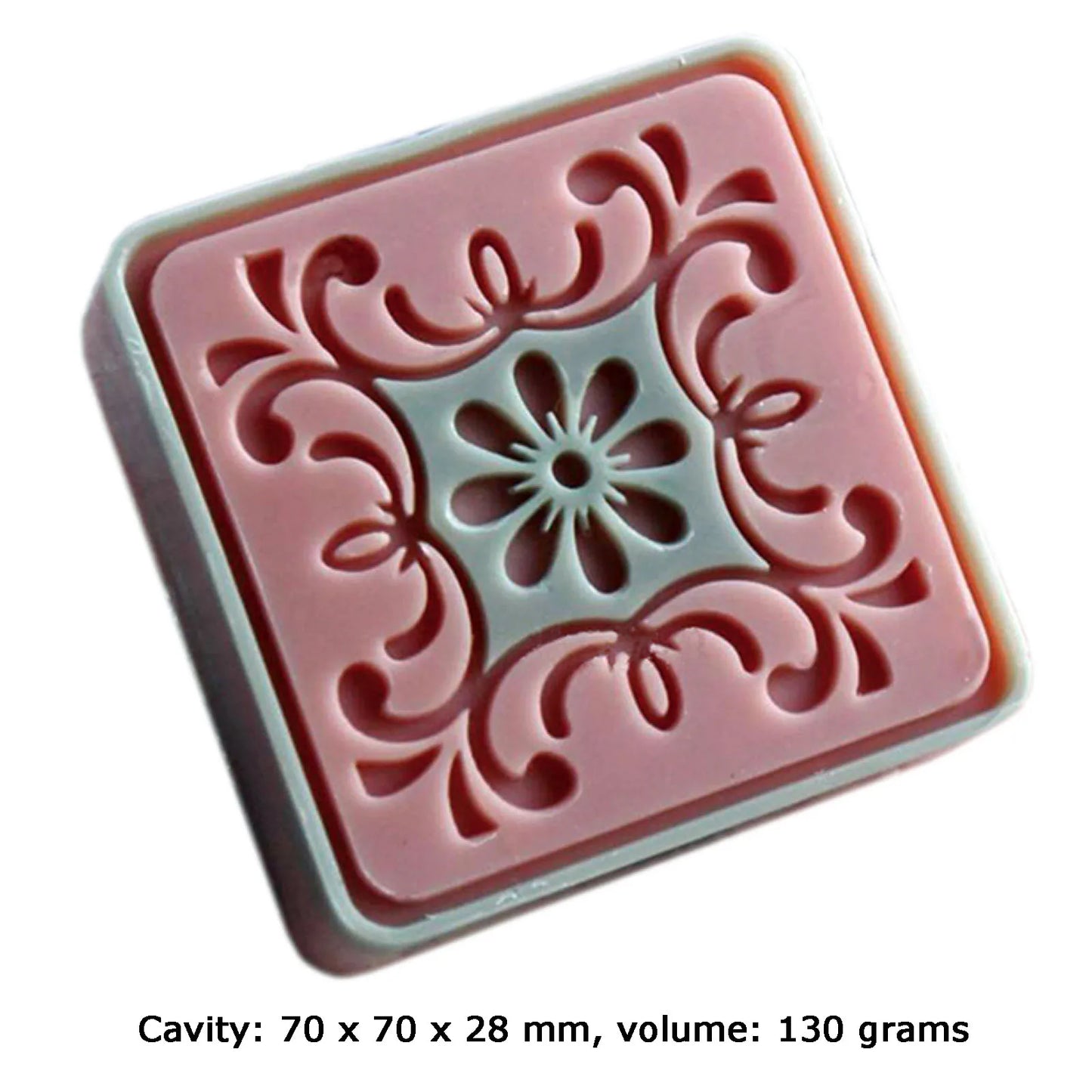 Flower Soap Silicon Molds Chinese Paper Cut Square Soap Making Mold Candle Mould Handmade Craft
