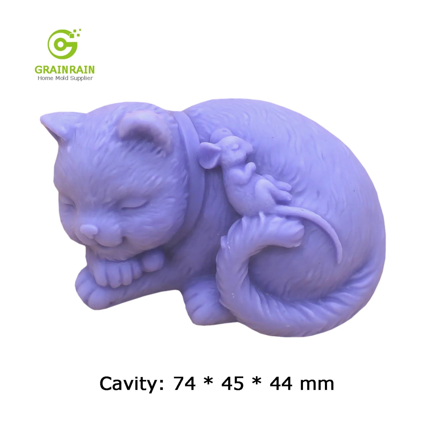 Silicone Soap Mold Form Cat Deer Bird Flower DIY Craft Handmade Soap Candle