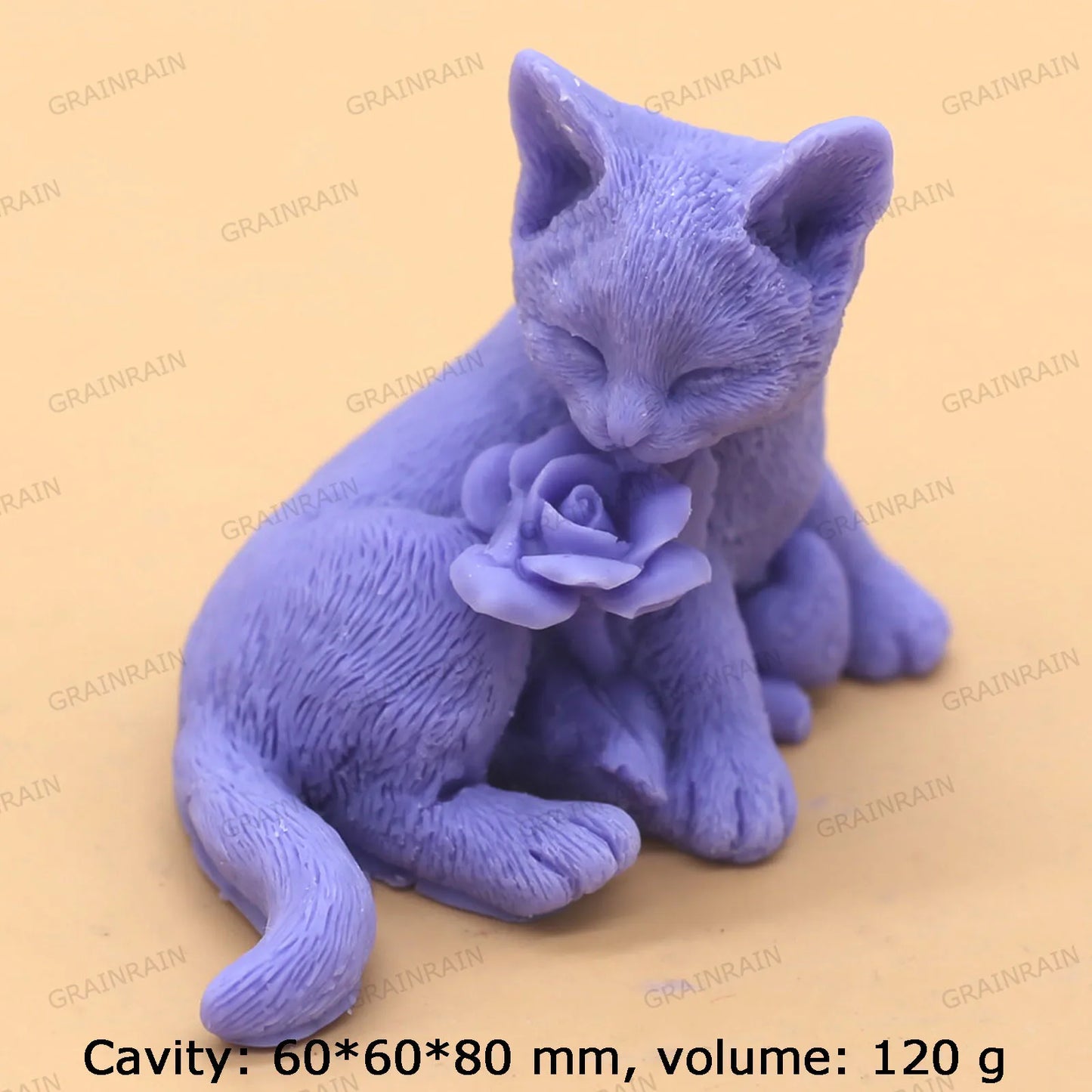 Silicone Soap Mold Form Cat Deer Bird Flower DIY Craft Handmade Soap Candle