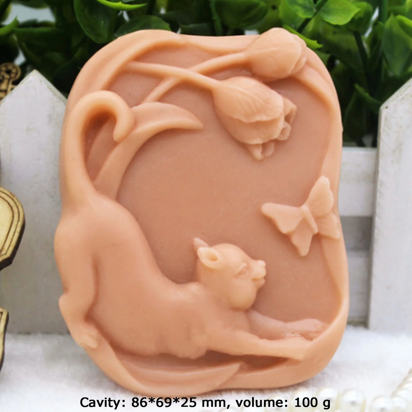 Silicone Soap Mold Form Cat Deer Bird Flower DIY Craft Handmade Soap Candle