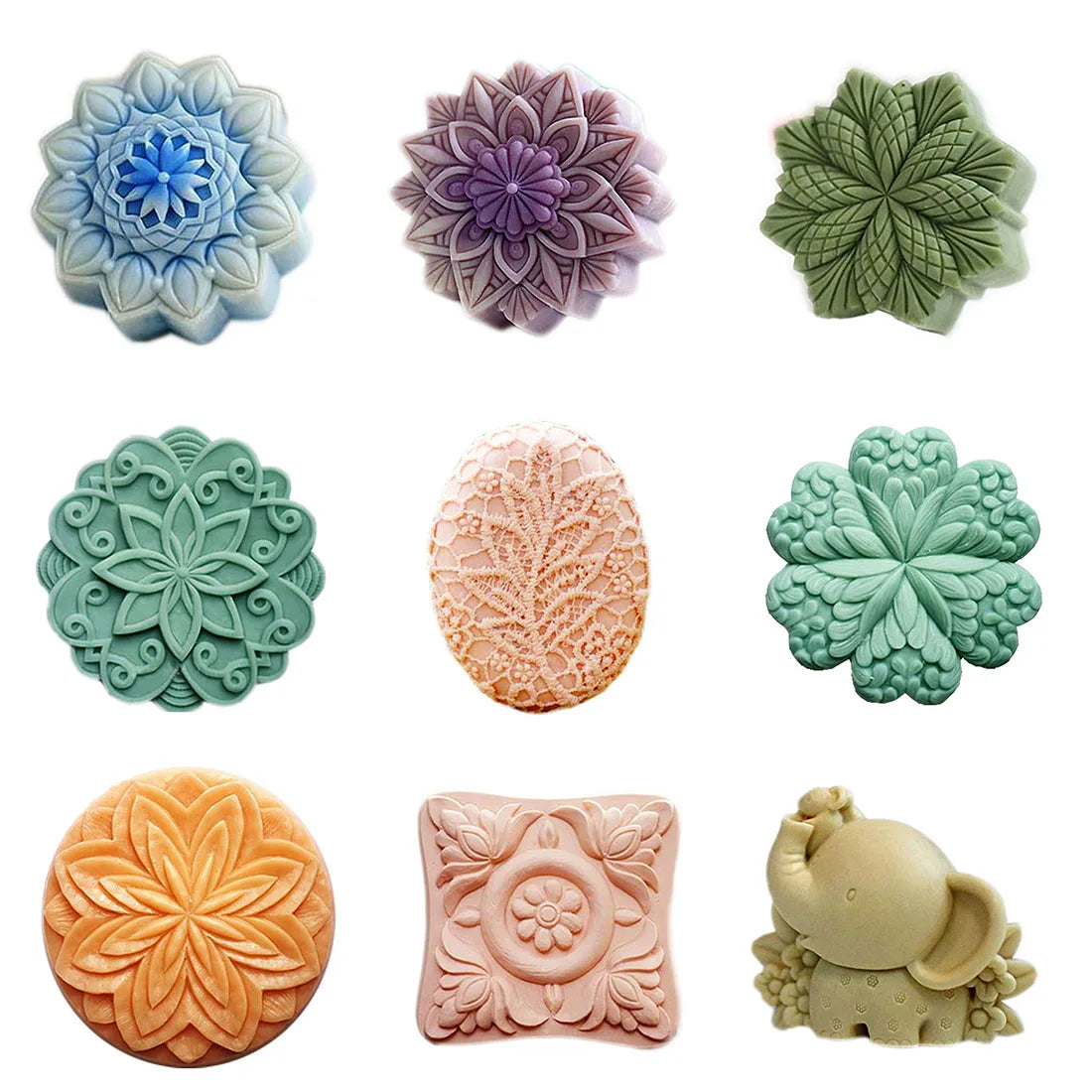 Flower Soap Making Round Silicone Soap Mold Animal Silicone Soap Molds Oval Soap Mold Bath Bomb Mold Silicone Mold Soap Forms