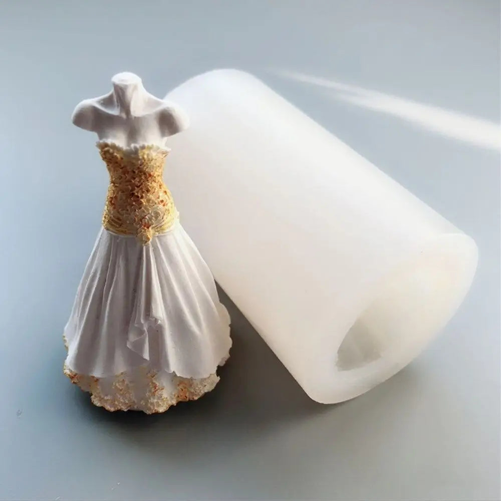 Grainrain 3D Wedding Mold DIY Candle Mould Silicone Soap Mold Craft Art Plaster Resin Mold B