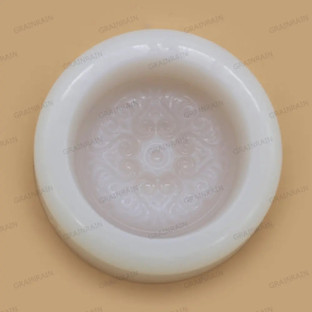 Grainrain Silicone Mold for Soap Flowers for Round Shape DIY Craft Handmade Soap Molds