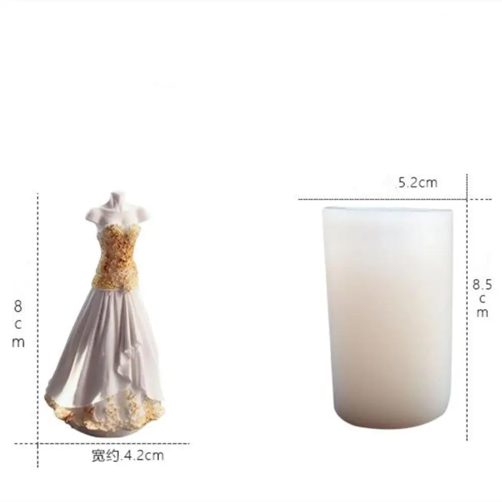 Grainrain 3D Wedding Mold DIY Candle Mould Silicone Soap Mold Craft Art Plaster Resin Mold B