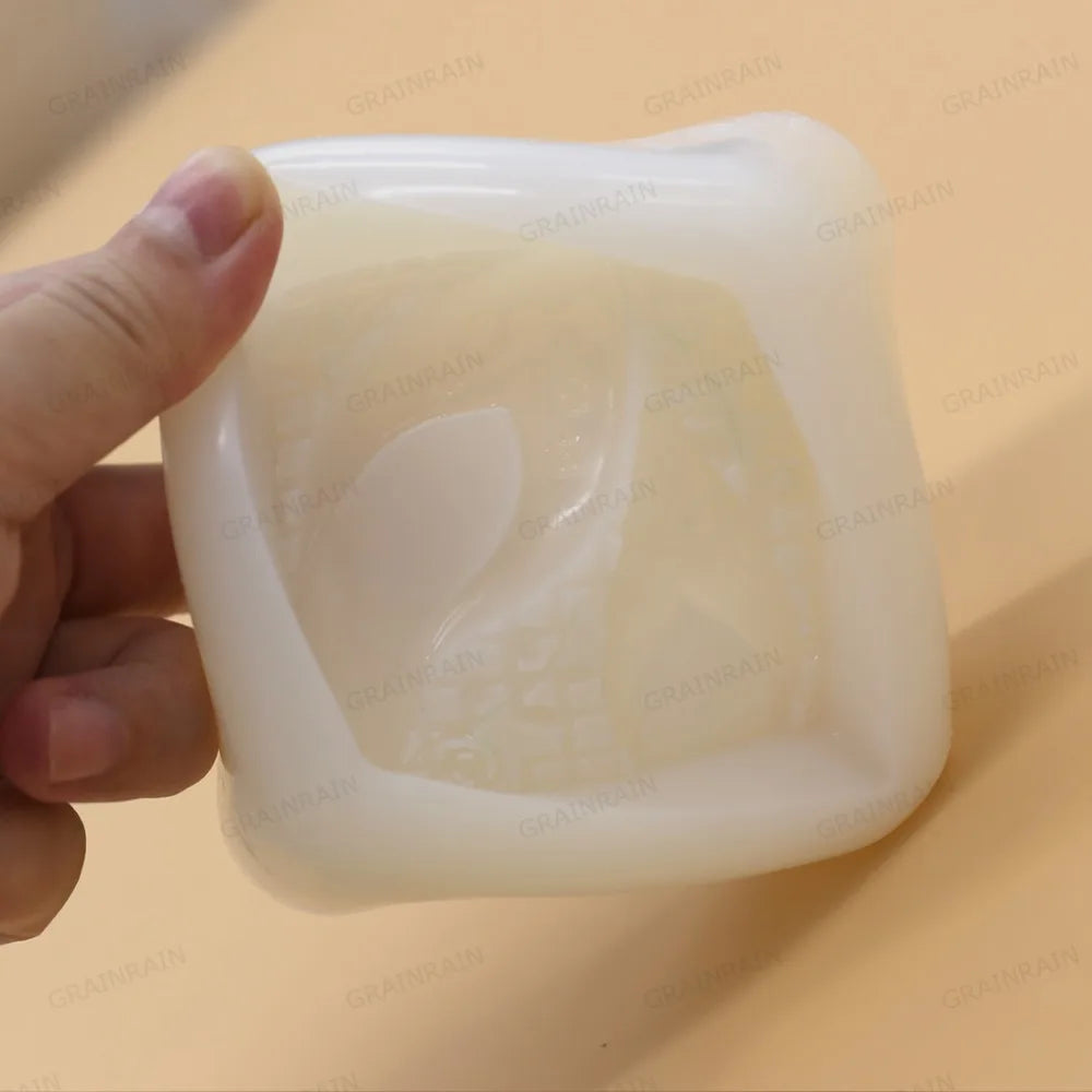 Grainrain Flexible Soap Mold High Heel Women Shoes Silicone Soap Making Mould Handmade Candle Resin Molds